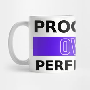 Progress over Perfection Motivational Quote Mug